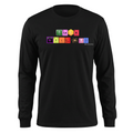 Big Daddy Allen Productions black long sleeve t-shirt with a periodic table graphic spelling Black Brilliance