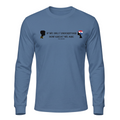 Big Daddy Allen Productions blue long-sleeve tee featuring If We Only Understood How Great We Are graphic print.