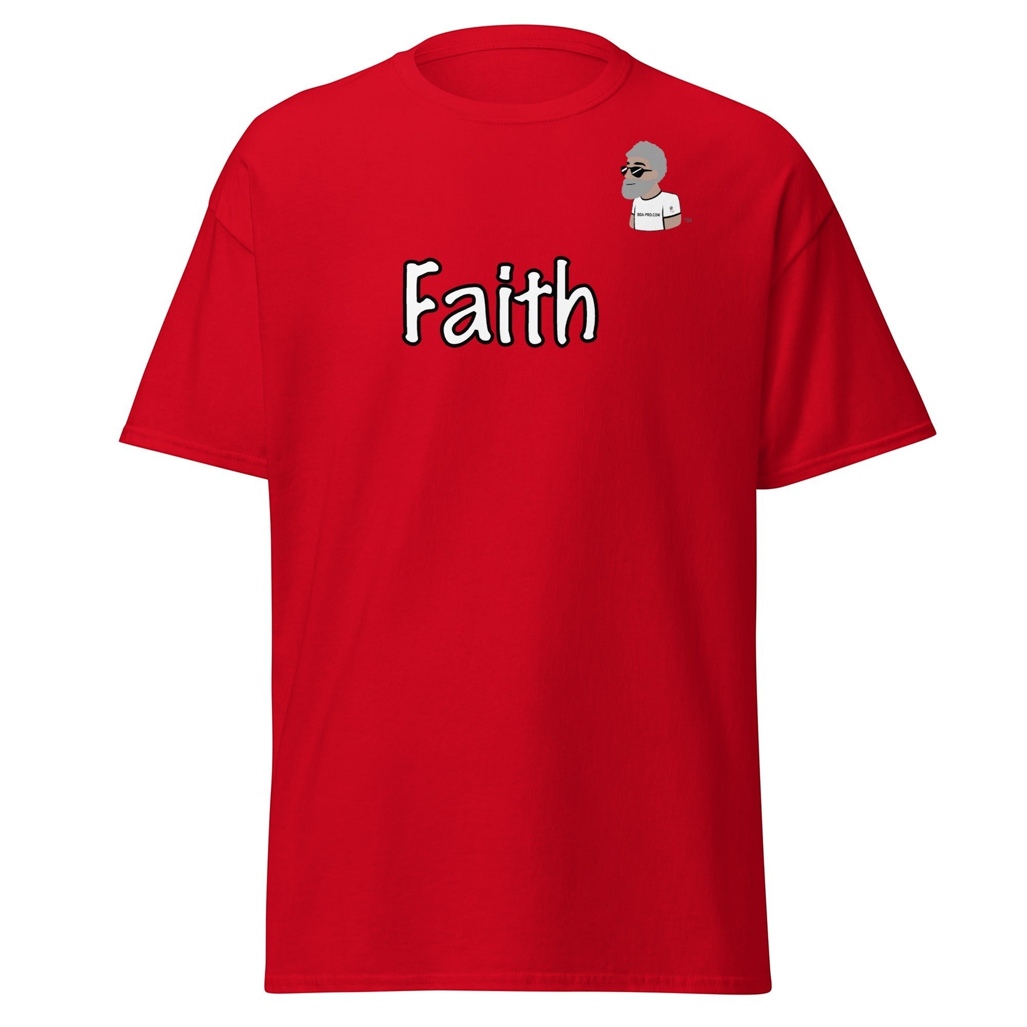 Big Daddy Allen Productions red cotton t-shirt with white