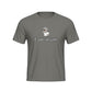 Big Daddy Allen Productions grey graphic t-shirt with "I am enough" text and cartoon character.