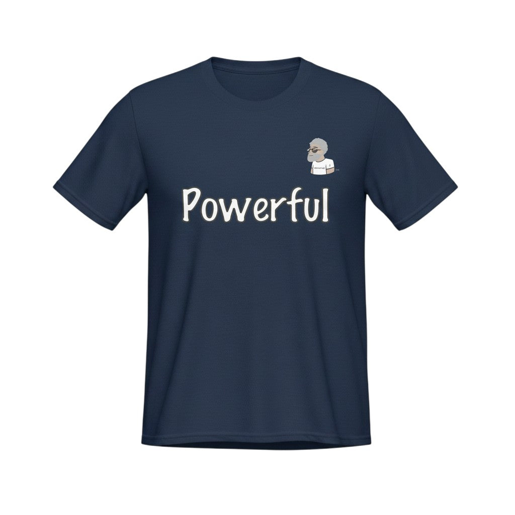 Big Daddy Allen Productions navy blue cotton t-shirt with white