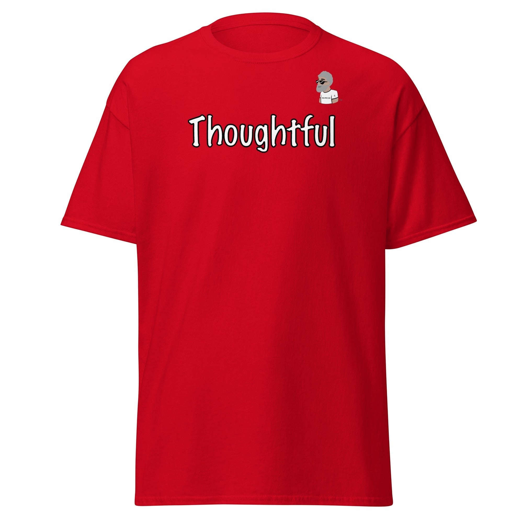 Red cotton t-shirt with