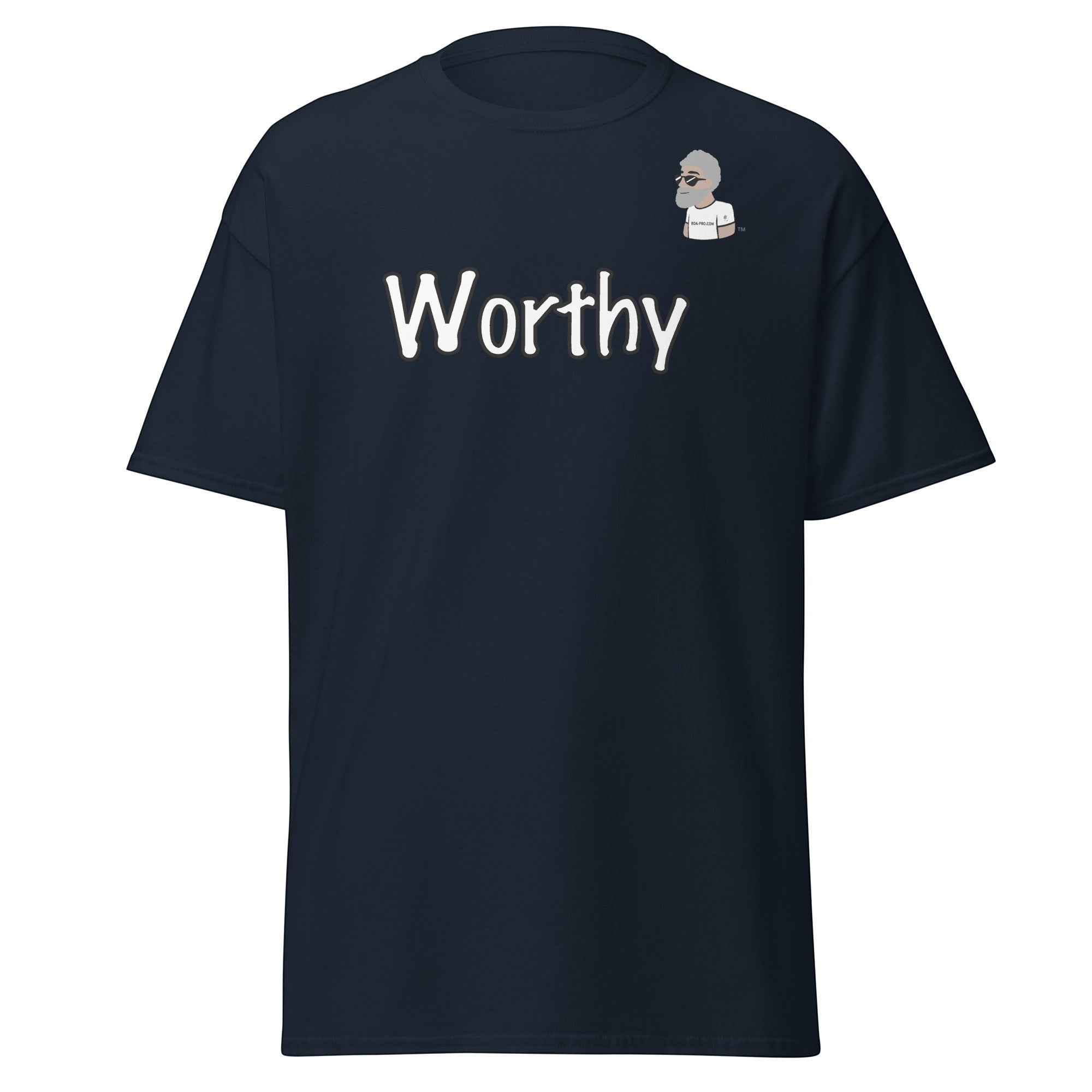 Big Daddy Allen Productions navy blue cotton t-shirt with white